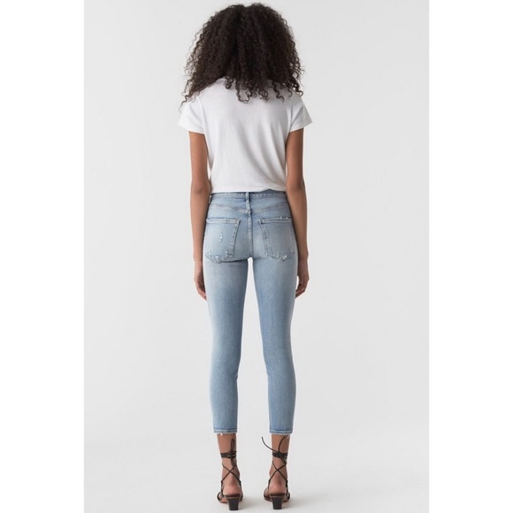Agolde Sophie Crop Jean with Distressed Hem - Picture 15 of 16